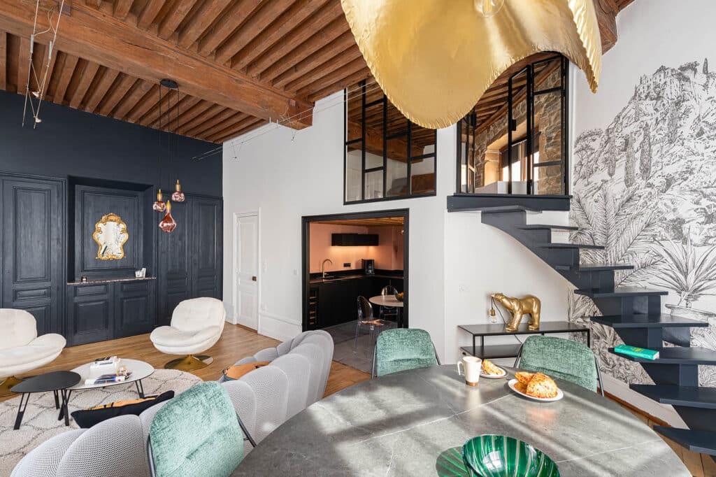Rénovation intérieure d'une maison à Chaponnay